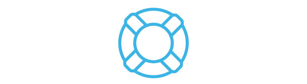 Life preserver ring icon